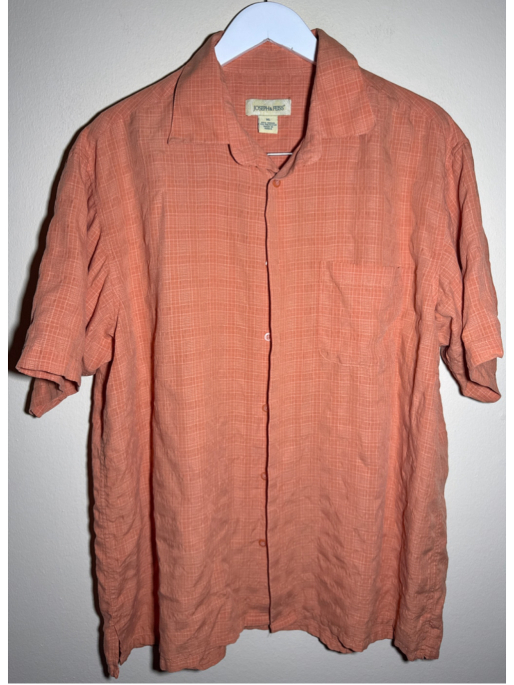 Joseph & Feiss Casual Button Down Shirt XL Orange